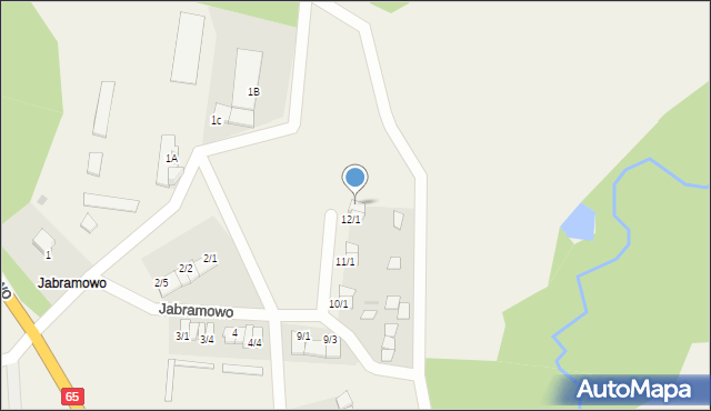 Jabramowo, Jabramowo, 12/2, mapa Jabramowo