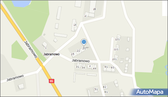 Jabramowo, Jabramowo, 2/1, mapa Jabramowo