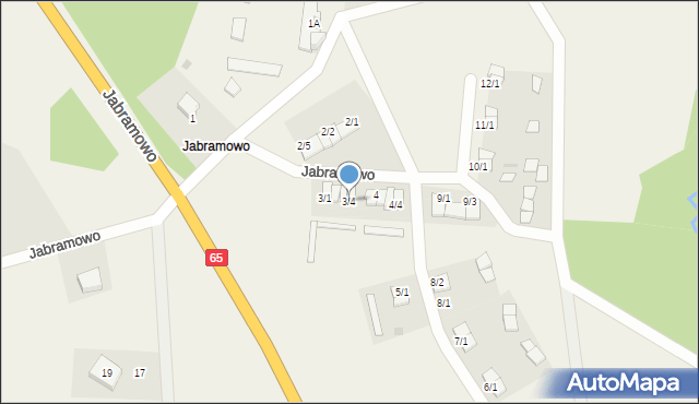 Jabramowo, Jabramowo, 3/4, mapa Jabramowo