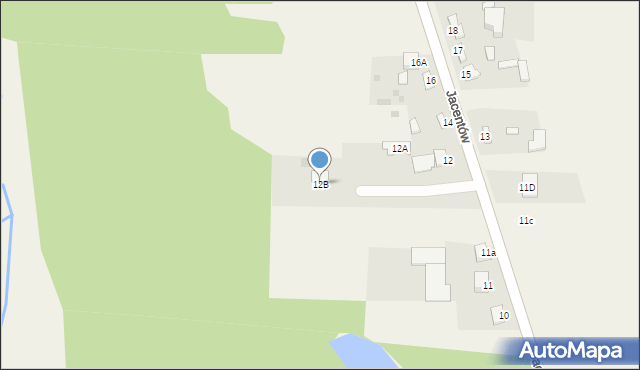Jacentów, Jacentów, 12B, mapa Jacentów