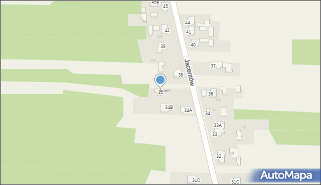 Jacentów, Jacentów, 35, mapa Jacentów