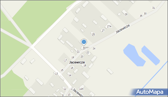 Jacewicze, Jacewicze, 23, mapa Jacewicze