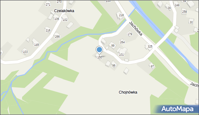 Jachówka, Jachówka, 100, mapa Jachówka