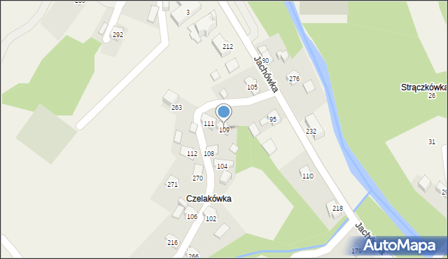 Jachówka, Jachówka, 109, mapa Jachówka