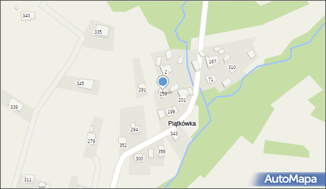 Jachówka, Jachówka, 259, mapa Jachówka