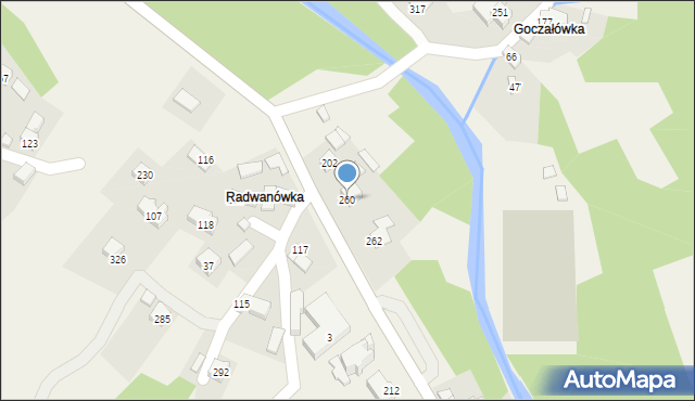 Jachówka, Jachówka, 260, mapa Jachówka