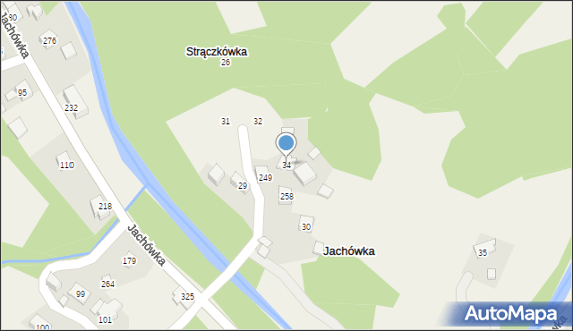 Jachówka, Jachówka, 34, mapa Jachówka