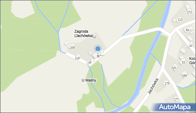 Jachówka, Jachówka, 36, mapa Jachówka