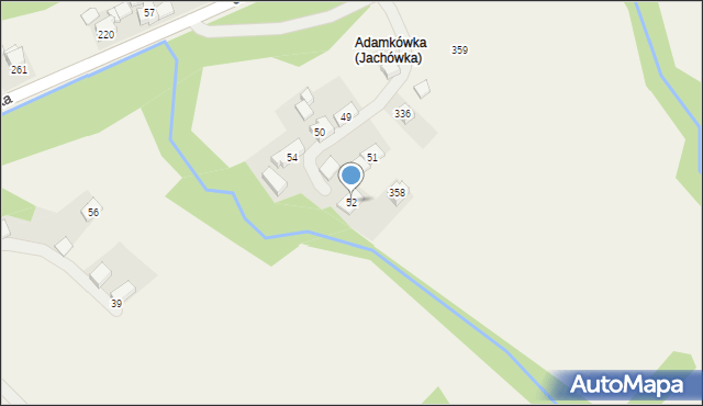 Jachówka, Jachówka, 52, mapa Jachówka