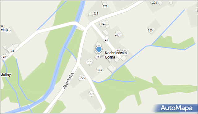 Jachówka, Jachówka, 53, mapa Jachówka