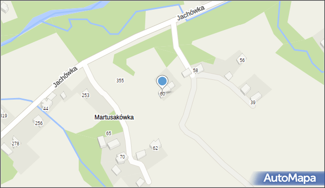 Jachówka, Jachówka, 60, mapa Jachówka