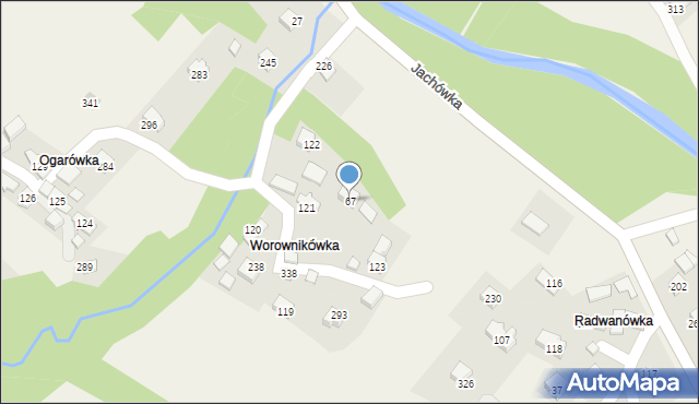 Jachówka, Jachówka, 67, mapa Jachówka