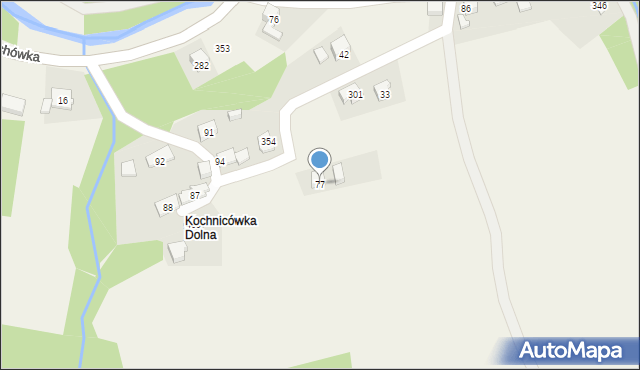 Jachówka, Jachówka, 77, mapa Jachówka