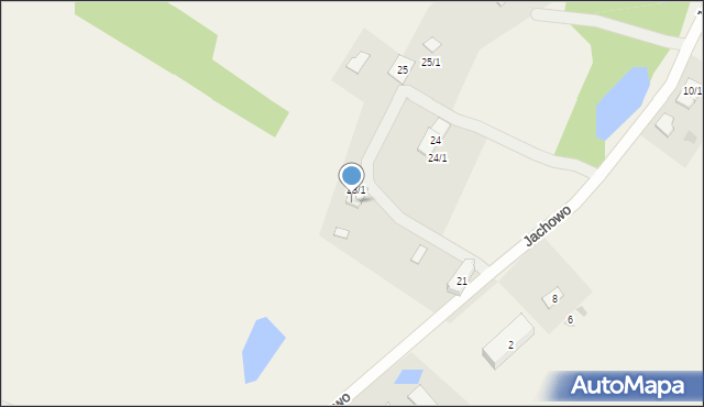 Jachowo, Jachowo, 23/2, mapa Jachowo