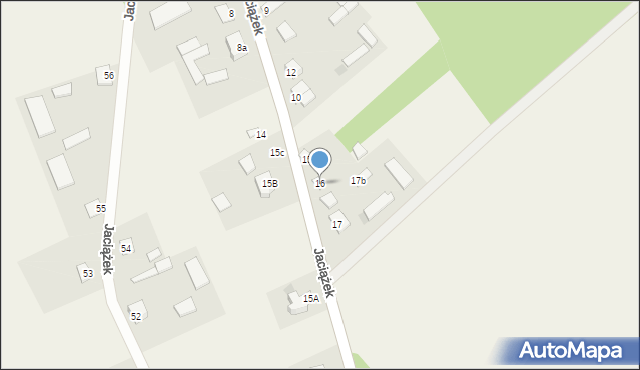 Jaciążek, Jaciążek, 16, mapa Jaciążek