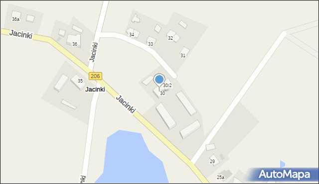 Jacinki, Jacinki, 30/1, mapa Jacinki