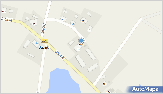 Jacinki, Jacinki, 30a, mapa Jacinki