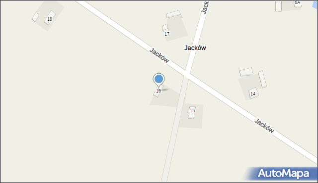 Jacków, Jacków, 16, mapa Jacków