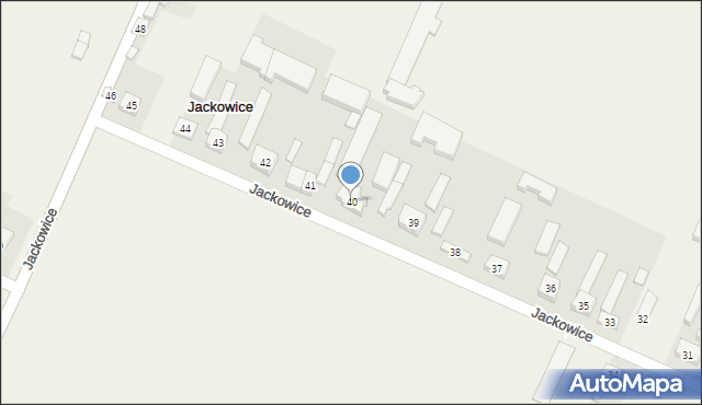 Jackowice, Jackowice, 40, mapa Jackowice