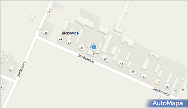 Jackowice, Jackowice, 41, mapa Jackowice