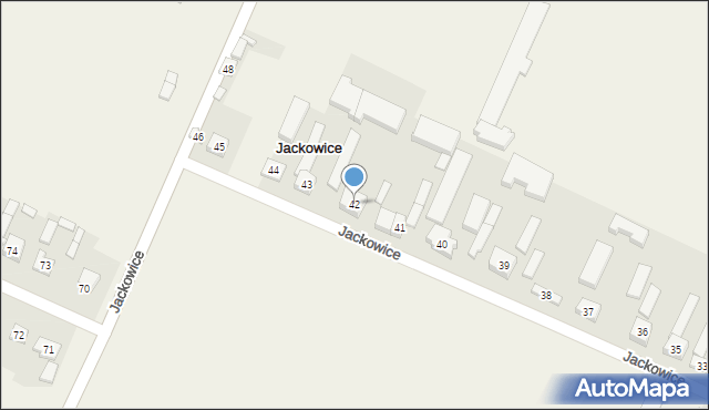 Jackowice, Jackowice, 42, mapa Jackowice