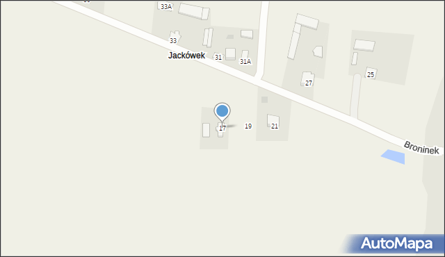 Jackowo Włościańskie, Jackowo Włościańskie, 17, mapa Jackowo Włościańskie
