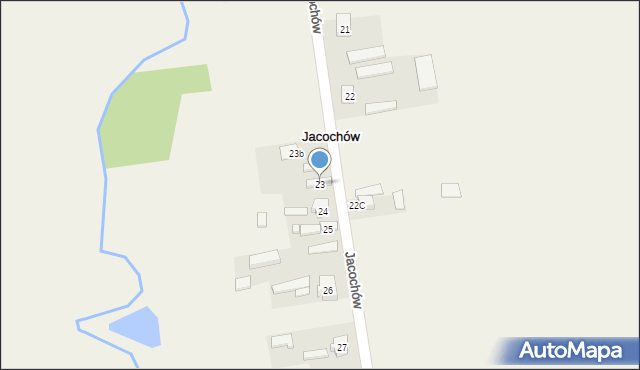 Jacochów, Jacochów, 23, mapa Jacochów