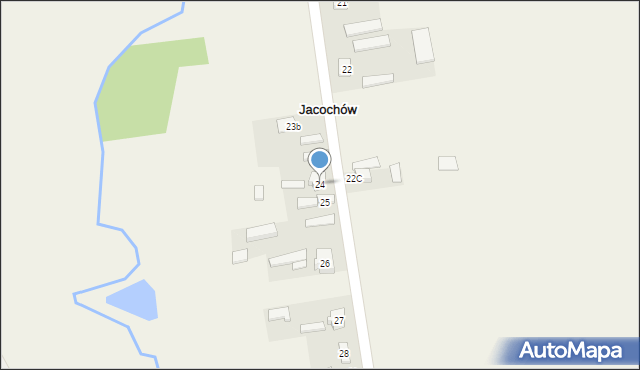 Jacochów, Jacochów, 24, mapa Jacochów