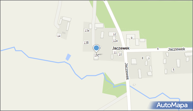 Jaczewek, Jaczewek, 13C, mapa Jaczewek