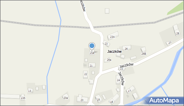 Jaczków, Jaczków, 21a, mapa Jaczków