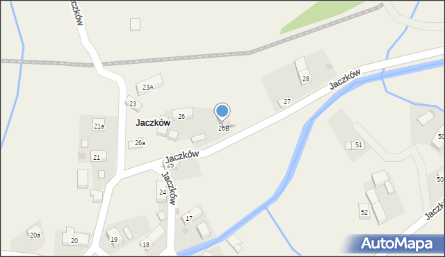 Jaczków, Jaczków, 26B, mapa Jaczków