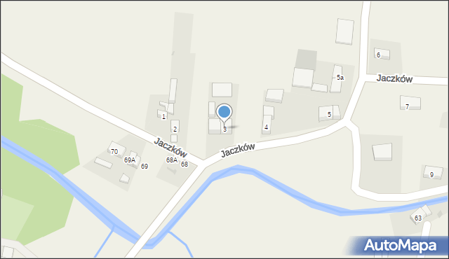 Jaczków, Jaczków, 3, mapa Jaczków