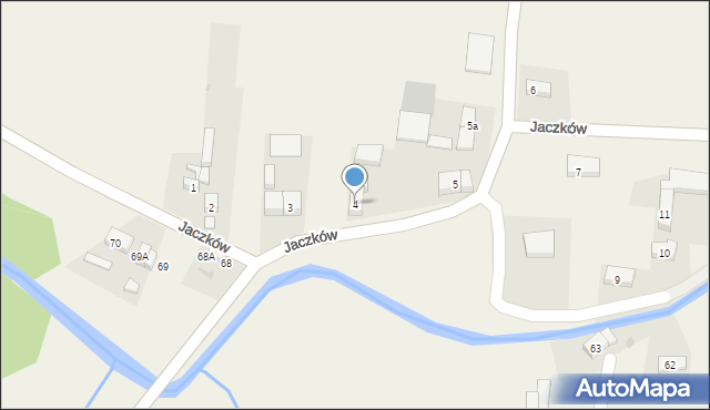 Jaczków, Jaczków, 4, mapa Jaczków