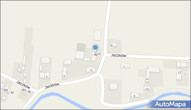 Jaczków, Jaczków, 5a, mapa Jaczków