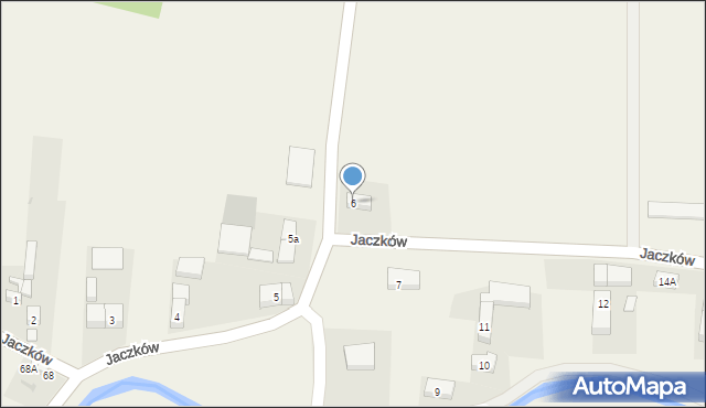 Jaczków, Jaczków, 6, mapa Jaczków