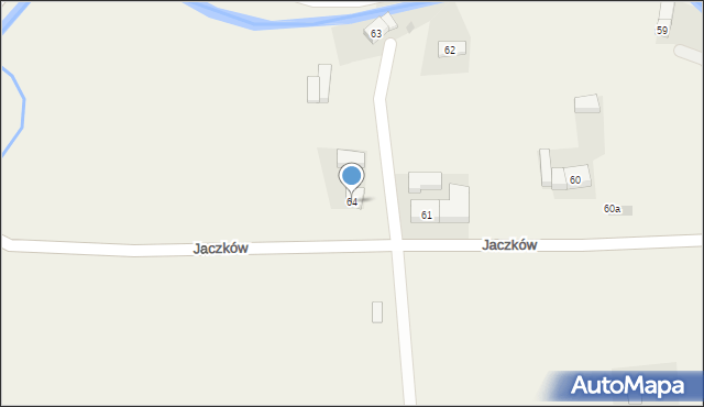 Jaczków, Jaczków, 64, mapa Jaczków