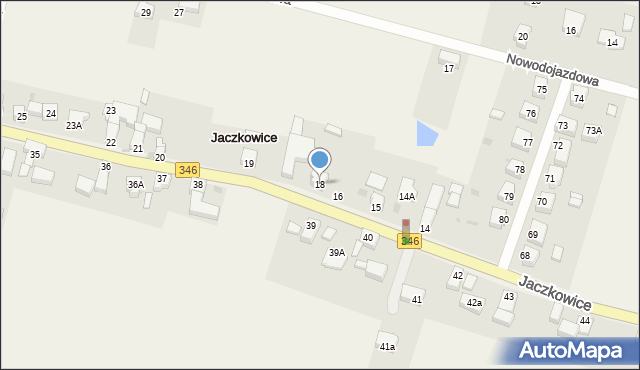 Jaczkowice, Jaczkowice, 18, mapa Jaczkowice