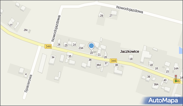 Jaczkowice, Jaczkowice, 22, mapa Jaczkowice