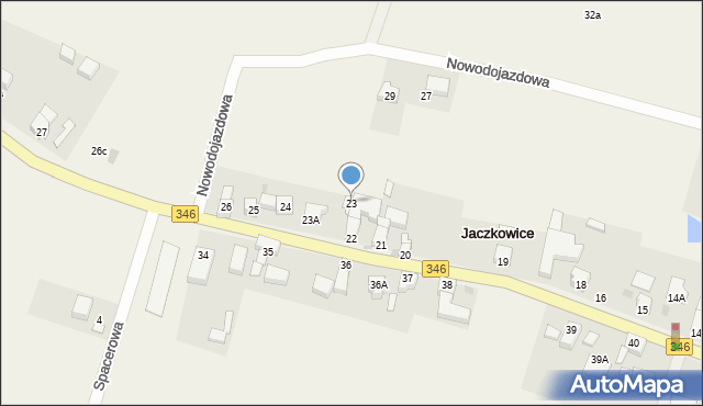 Jaczkowice, Jaczkowice, 23, mapa Jaczkowice
