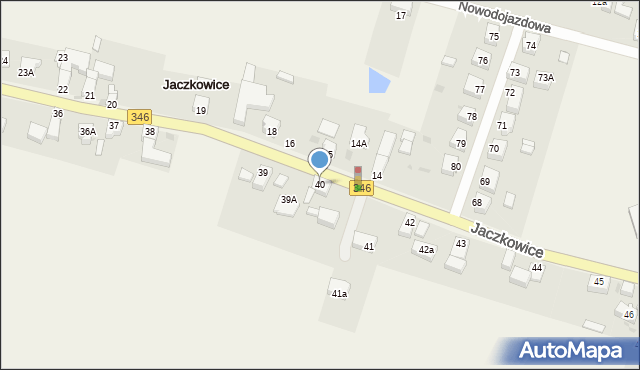 Jaczkowice, Jaczkowice, 40, mapa Jaczkowice