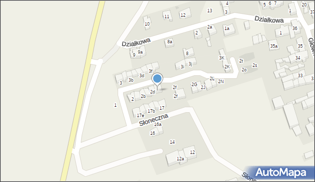 Jaczów, Jaśminowa, 2e, mapa Jaczów