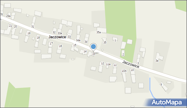 Jaczowice, Jaczowice, 13, mapa Jaczowice