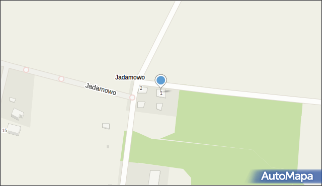 Jadamowo, Jadamowo, 1, mapa Jadamowo