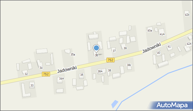 Jadowniki, Jadowniki, 36, mapa Jadowniki