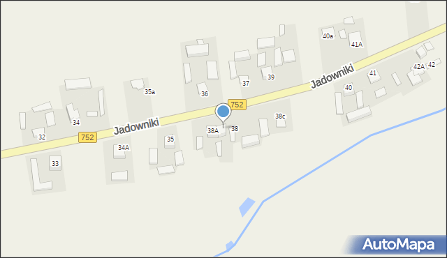 Jadowniki, Jadowniki, 38B, mapa Jadowniki