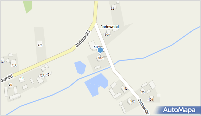 Jadowniki, Jadowniki, 51A, mapa Jadowniki