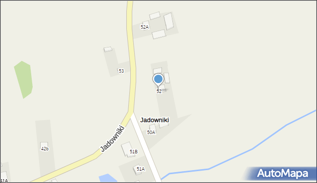 Jadowniki, Jadowniki, 52, mapa Jadowniki