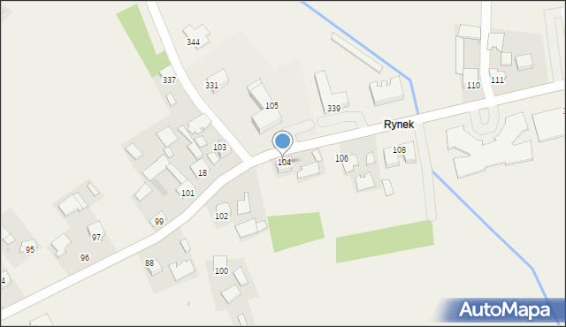 Jadowniki Mokre, Jadowniki Mokre, 104, mapa Jadowniki Mokre