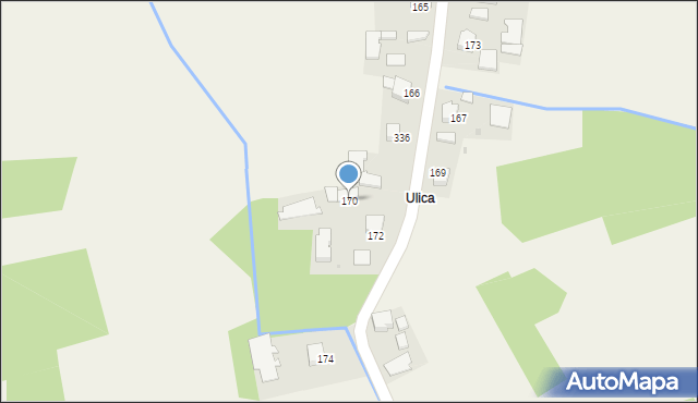 Jadowniki Mokre, Jadowniki Mokre, 170, mapa Jadowniki Mokre