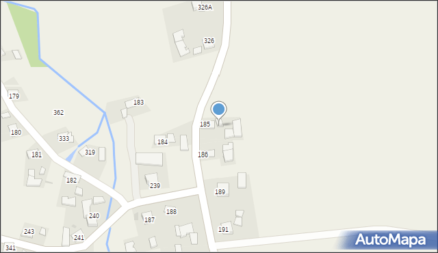 Jadowniki Mokre, Jadowniki Mokre, 189, mapa Jadowniki Mokre